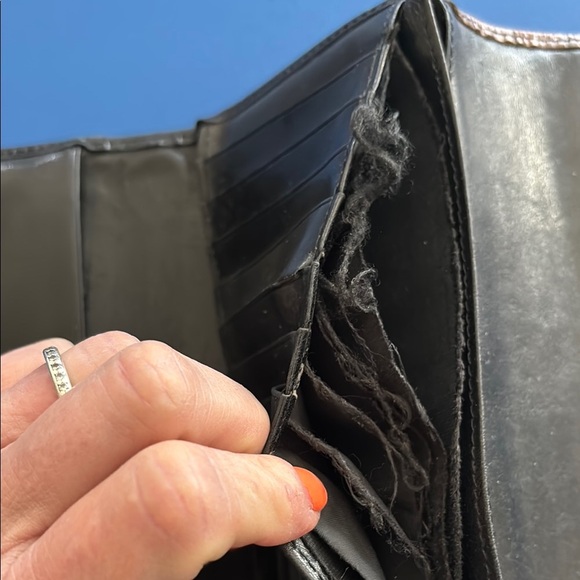 Brahmin Vintage Wallet Brown Crocodile Embossed Leather - Picture 9 of 9